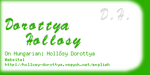 dorottya hollosy business card