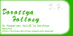 dorottya hollosy business card